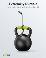 Goobay DisplayPort-kabel, DP 1.4, 2 m, Sharkskin Grey DisplayPort™ stik > DisplayPort™ stik Goobay DisplayPort-kabel, DP 1.4, 2 m, Sharkskin Grey DisplayPort™ stik > DisplayPort™ stik