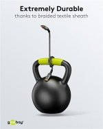 Goobay DisplayPort-kabel, DP 1.4, 5 m, Sharkskin Grey DisplayPort™ stik > DisplayPort™ stik Goobay DisplayPort-kabel, DP 1.4, 5 m, Sharkskin Grey DisplayPort™ stik > DisplayPort™ stik