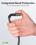 Goobay DisplayPort™ til HDMI™-kabel, 2 m, Sharkskin Grey DisplayPort™ stik > HDMI™ stik (type A) Goobay DisplayPort™ til HDMI™-kabel, 2 m, Sharkskin Grey DisplayPort™ stik > HDMI™ stik (type A)