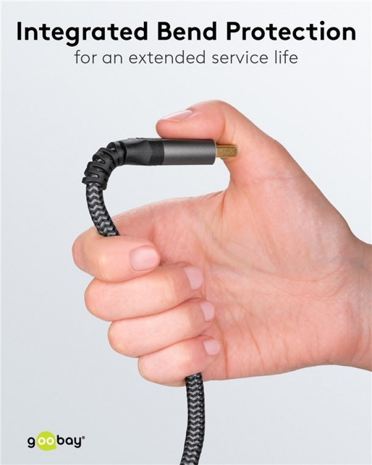 Goobay DisplayPort™ til HDMI™-kabel, 5 m, Sharkskin Grey DisplayPort™ stik > HDMI™ stik (type A) Goobay DisplayPort™ til HDMI™-kabel, 5 m, Sharkskin Grey DisplayPort™ stik > HDMI™ stik (type A)