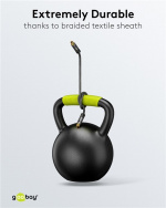 Goobay TOSLINK-kabel, 2 m, Sharkskin Grey Toslink-hanstik > Toslink-hanstik