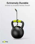 Goobay TOSLINK-kabel, 3 m, Sharkskin Grey Toslink-hanstik > Toslink-hanstik