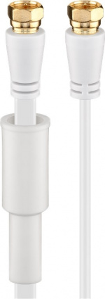 Goobay Fladt SAT-antennekabel (80 dB), dobbelt afskærmet, vejrbeskyttet guldbelagt, F-stik > F-stik (fuldt afskærmet), 5 m Goobay Fladt SAT-antennekabel (80 dB), dobbelt afskærmet, vejrbeskyttet guldbelagt, F-stik > F-stik (fuldt afskærmet), 5 m