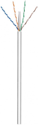 Goobay Netværkskabel CAT 6, U/UTP, grå kobberleder (CU), AWG 23/1 (solid), halogenfri kabelkappe (LSZH), 100 m