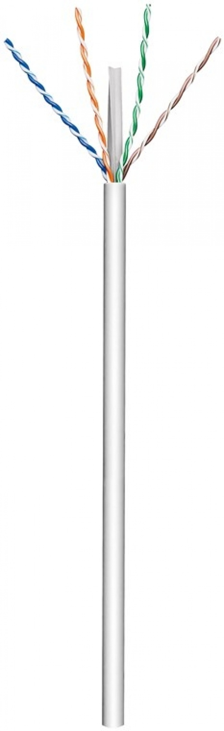 Goobay Netværkskabel CAT 6, U/UTP, grå kobberleder (CU), AWG 23/1 (solid), halogenfri kabelkappe (LSZH), 100 m