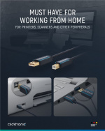 ClickTronic Adapterkabel från USB-A till USB-B 2.0 Premiumkabel | USB A-kontakt USB B 2.0-kontakt | 3,0 m | 480 Mbit/s ClickTronic Adapterkabel från USB-A till USB-B 2.0 Premiumkabel | USB A-kontakt USB B 2.0-kontakt | 3,0 m | 480 Mbit/s