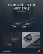 ClickTronic Premium Højhastigheds HDMI™-kabel med Ethernet Premium-kabel | 1x HDMI™-stik 1x HDMI™-stik | 5,0 m | UHD 4K @ 60 Hz
