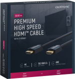 ClickTronic Höghastighets HDMI™-kabel med Ethernet Premiumkabel | 1x HDMI™-kontakt 1x HDMI™-kontakt | 10,0 m | UHD 4K @ 60 Hz ClickTronic Höghastighets HDMI™-kabel med Ethernet Premiumkabel | 1x HDMI™-kontakt 1x HDMI™-kontakt | 10,0 m | UHD 4K @ 60 Hz