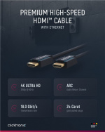 ClickTronic Höghastighets HDMI™-kabel med Ethernet Premiumkabel | 1x HDMI™-kontakt 1x HDMI™-kontakt | 10,0 m | UHD 4K @ 60 Hz ClickTronic Höghastighets HDMI™-kabel med Ethernet Premiumkabel | 1x HDMI™-kontakt 1x HDMI™-kontakt | 10,0 m | UHD 4K @ 60 Hz