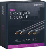 ClickTronic RCA-kabel, stereo Premiumkabel | 2x RCA plugg 2x RCA plugg | 7,5 m | OFC innerledare ClickTronic RCA-kabel, stereo Premiumkabel | 2x RCA plugg 2x RCA plugg | 7,5 m | OFC innerledare