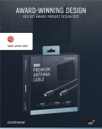 ClickTronic Koaksialkabel Premium-kabel | Koaxialstik Koaksial kobling | 7,5 m | > 95 dB