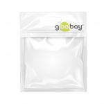 Goobay TV-antennekabel (135 dB), 4x afskærmet forgyldt, koaksial-hunstik 90° > koaksial-stik 90°, 2 m