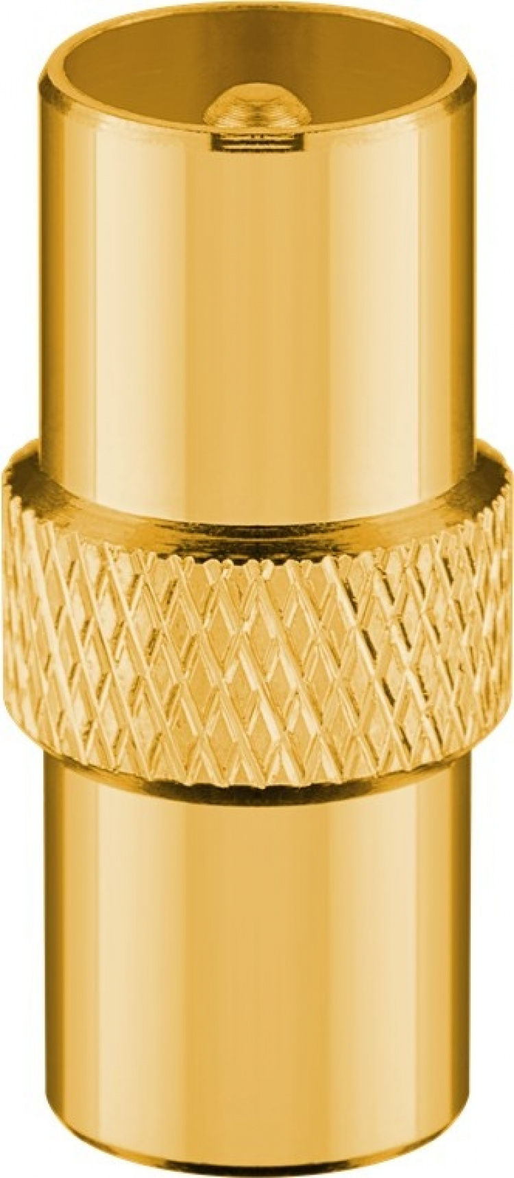 Goobay TV-antennekabel (135 dB), 4x afskærmet forgyldt, koaksial-hunstik 90° > koaksial-stik 90°, 10 m