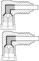 Goobay SAT-antennekabel (135 dB), 4x afskærmet guldbelagt, F-stik 90° > F-stik 90°, 2 m