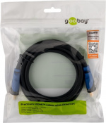 Goobay Premium højhastigheds HDMI™-kabel med Ethernet, certificeret HDMI™ stik (type A) > HDMI™-hanstik (type A), 1.5 m