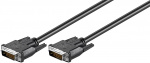 Goobay DVI-D Full HD-kabel Dual Link, Nikkel DVI-D-stik dual link (24 + 1 ben) > DVI-D-stik dual link (24 + 1 ben), 0.5 m
