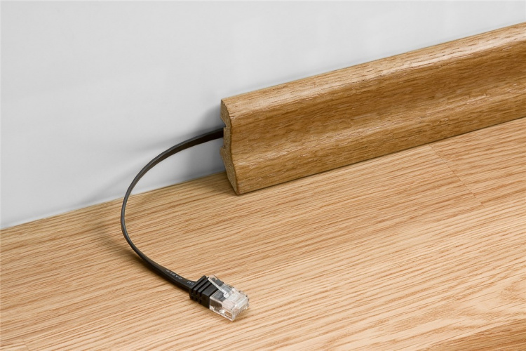 Goobay Flad netværkskabel CAT 6, U/FTP, hvid kobberleder (CU), 0.25 m