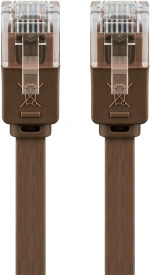 Goobay CAT 6 flad netværkskabel, U/UTP, mørkebrun kobberleder (CU), 7 m Goobay CAT 6 flad netværkskabel, U/UTP, mørkebrun kobberleder (CU), 7 m