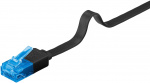 Goobay Flad netværkskabel CAT 6A, U/UTP, sort kobberleder (CU), 3 m Goobay Flad netværkskabel CAT 6A, U/UTP, sort kobberleder (CU), 3 m
