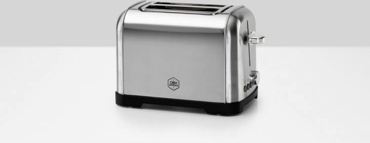 OBH Nordica Metropolitan -leivänpaahdin, 2 viipaleelle, teräs OBH Nordica Metropolitan -leivänpaahdin, 2 viipaleelle, teräs