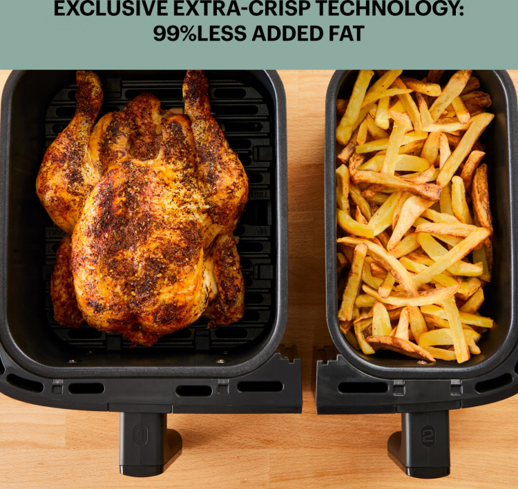 OBH Nordica Dual Easy Fry & Grill -airfryer, 8,3 l