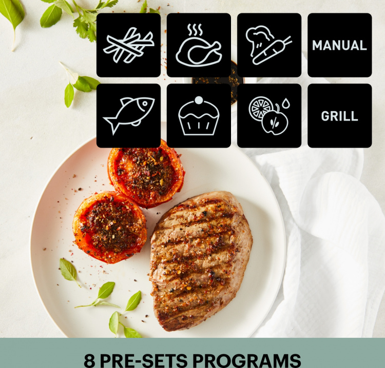 OBH Nordica Dual Easy Fry & Grill -airfryer, 8,3 l