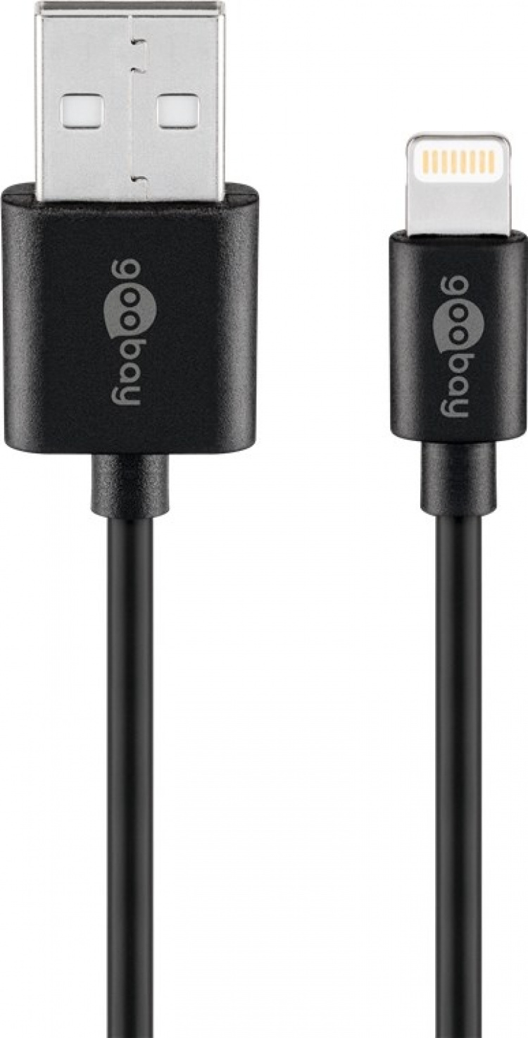 Goobay Apple Lightning laddningssats (5 W) Strömförsörjning med Apple Lightning-kabel 1 m (svart) Goobay Apple Lightning laddningssats (5 W) Strömförsörjning med Apple Lightning-kabel 1 m (svart)