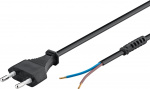 Goobay Kabel med euro-kontakt för montering, 1,5 m, svart Euro-kontakt (typ C, CEE 7/16) > lösa kabeländar