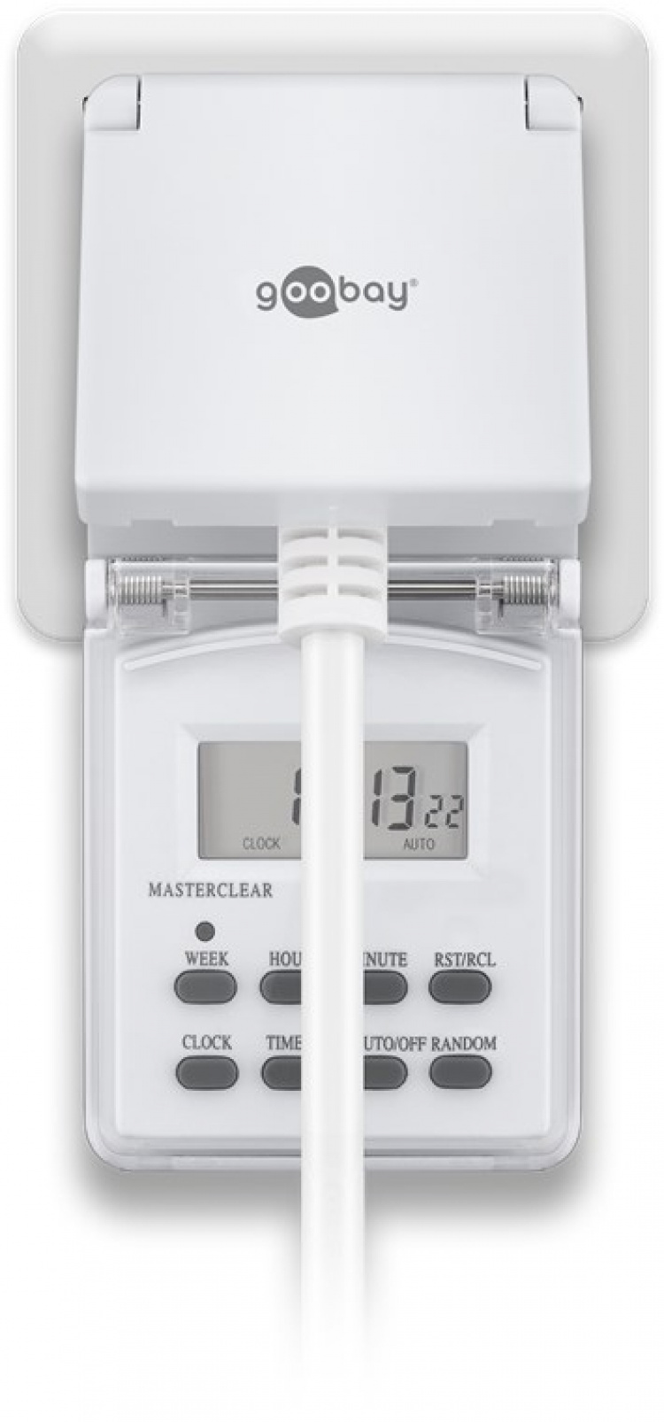 Goobay Set med 2, digital timer IP44 Lättanvänd digital timer Goobay Set med 2, digital timer IP44 Lättanvänd digital timer