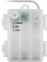 Goobay Set med 3 ljusgranar med 75 lysdioder med timerfunktion, varmvitt (3000 K), batteridrift, för inomhus och utomhusbruk (IP44) Goobay Set med 3 ljusgranar med 75 lysdioder med timerfunktion, varmvitt (3000 K), batteridrift, för inomhus och utomhusbruk (IP44)