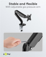 Goobay Skärmfäste med gasfjäder för skärmar mellan 17 och 32 tum (43-81 cm) Goobay Skärmfäste med gasfjäder för skärmar mellan 17 och 32 tum (43-81 cm)