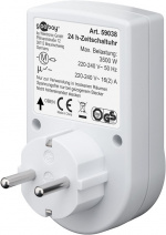 Goobay Analog timer lättmanövrerad mekanisk timer för eluttaget