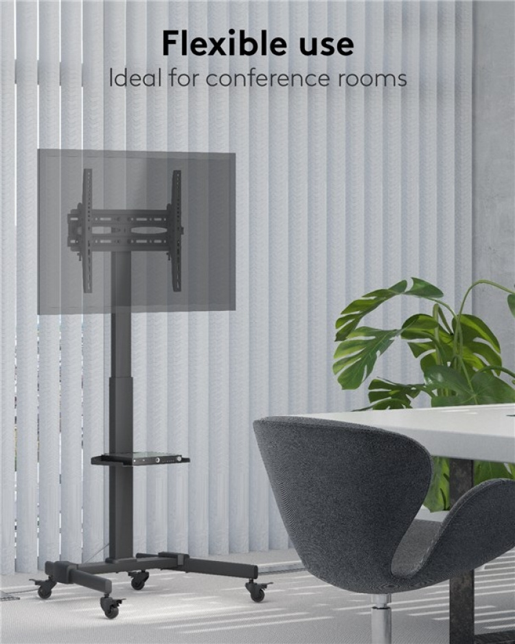 Goobay TV-presentationsställ Basic (storlek L) för TV-apparater eller monitorer mellan 37 och 70 tum (94-178 cm) upp till 35 kg Goobay TV-presentationsställ Basic (storlek L) för TV-apparater eller monitorer mellan 37 och 70 tum (94-178 cm) upp till 35 kg