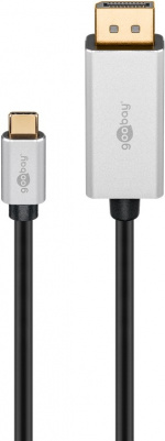 Goobay USB-C™ till DisplayPort™-adapterkabel, 2 m USB-C™-kontakt > DisplayPort™-kontakt Goobay USB-C™ till DisplayPort™-adapterkabel, 2 m USB-C™-kontakt > DisplayPort™-kontakt