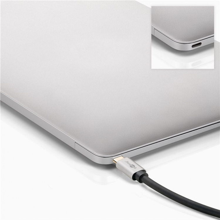 Goobay USB-C™ till DisplayPort™-adapterkabel, 2 m USB-C™-kontakt > DisplayPort™-kontakt Goobay USB-C™ till DisplayPort™-adapterkabel, 2 m USB-C™-kontakt > DisplayPort™-kontakt