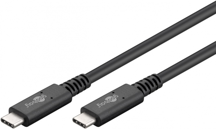 Goobay USB-C™-kabel USB4™ Gen 3x2, 1 m USB-C™-kontakt > USB-C™-kontakt