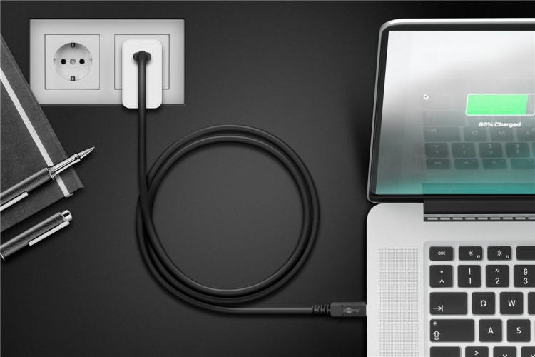 Goobay USB-C™-kabel USB4™ Gen 3x2, 1 m USB-C™-kontakt > USB-C™-kontakt
