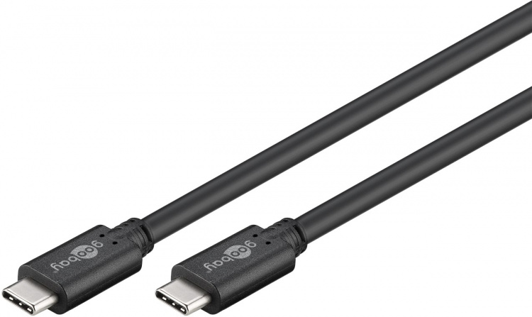 Goobay Sync & Charge SuperSpeed USB-C™-kabel (USB 3.2 Gen 1), USB-PD, 3 m USB-C™ plugg > USB-C™ plugg Goobay Sync & Charge SuperSpeed USB-C™-kabel (USB 3.2 Gen 1), USB-PD, 3 m USB-C™ plugg > USB-C™ plugg