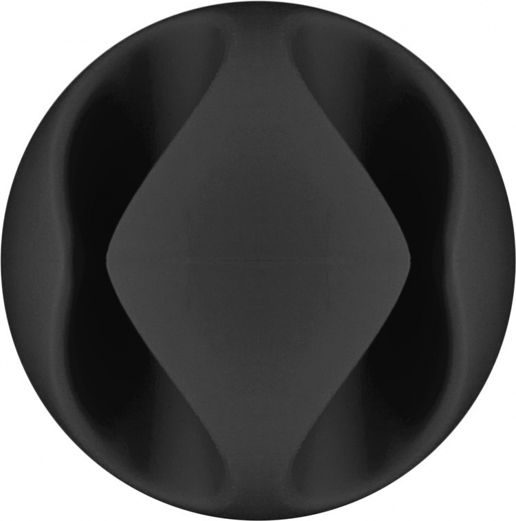 Goobay Kabelhantering 2 urtag, svart 6-pack för att ordna och fästa, avtagbar