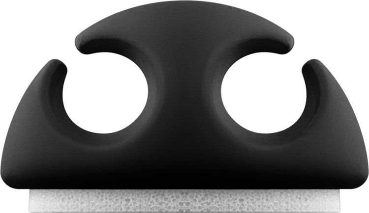 Goobay Kabelhantering 2 urtag, svart 6-pack för att ordna och fästa, avtagbar