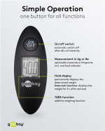 Goobay Digital väskvåg för en vikt på upp till 40 kg Goobay Digital väskvåg för en vikt på upp till 40 kg