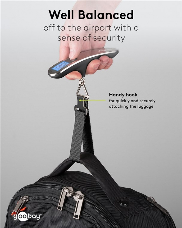 Goobay Digital väskvåg för en vikt på upp till 50 kg