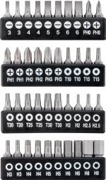 Goobay Skruvmejselbox med 58 delar verktygssats för all skruvning, montering och gör-det-själv-arbete