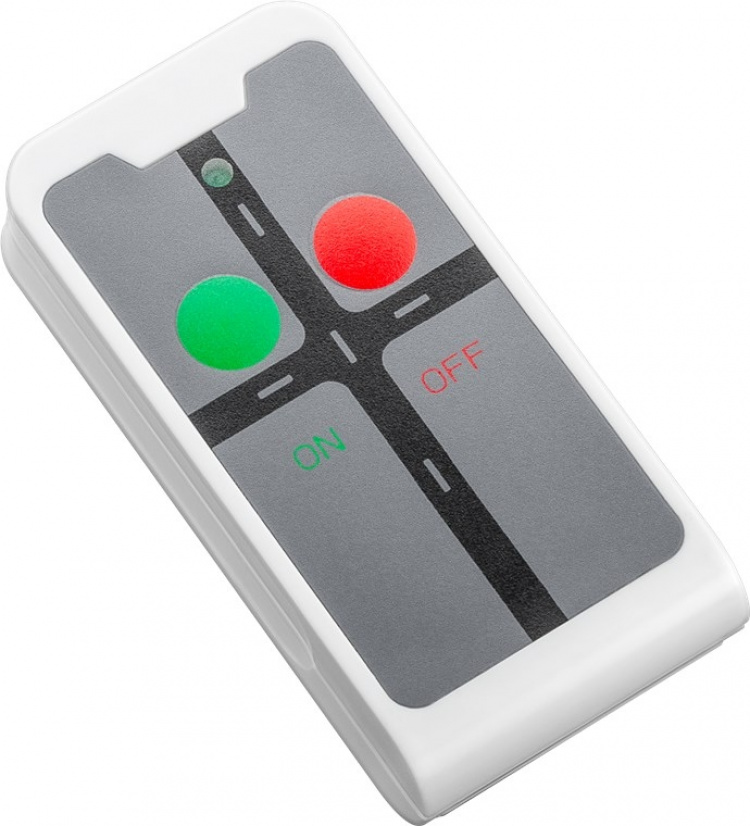 Goobay Dubbelt grenuttag för utomhusbruk med fjärrkontroll särskilt lämplig för utomhusbruk, stänkskydd (IP44)