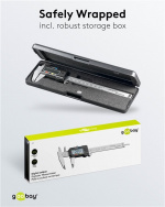 Goobay Digitalt skjutmått 150 mm / 6 tum för mätningar från 0 mm - 150 mm