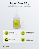 Goobay Superlim 20 g lämplig för många substrat