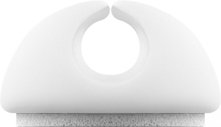 Goobay Kabelhantering 1 urtag, vit 5-pack för att ordna och fästa, avtagbar