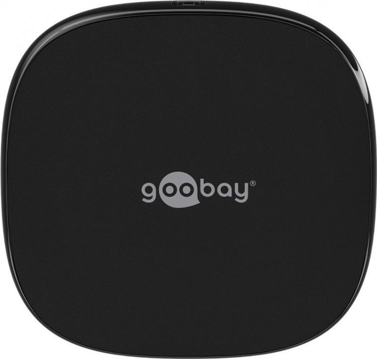 Goobay Trådlös snabbladdare 15 W Lämplig för smartphones och enheter med Qi-standard