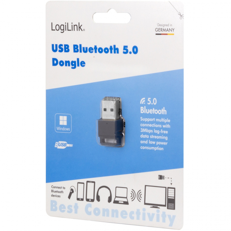 LogiLink USB-adapter Bluetooth 5.0 10m