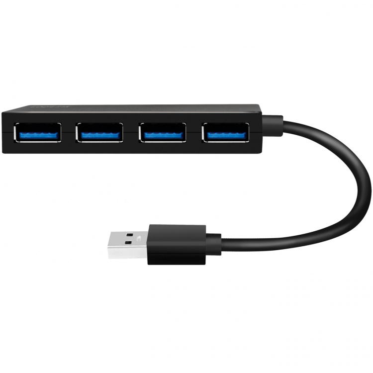 LogiLink USB 3.0-hub (3.2 Gen1) 4 USB-A-portar